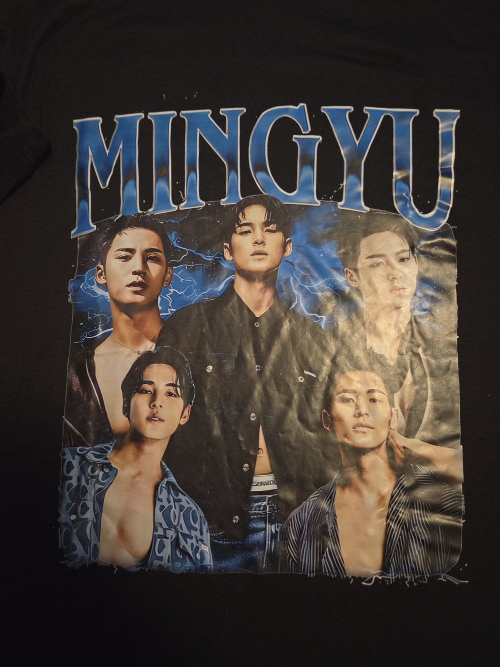 Seventeen - MINGYU Black Graphic Tee